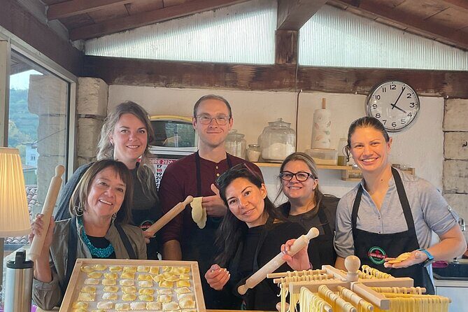 Cooking Class Verona,Cooking in a Crystal Kitchen - Making fettuccine and bigoli: the hands-on part that sticks