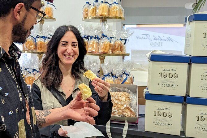 Guided Food Tour with Wine Tasting in Verona - Piazza delle Erbe sweets break: Risini, Pandoro, and chocolate