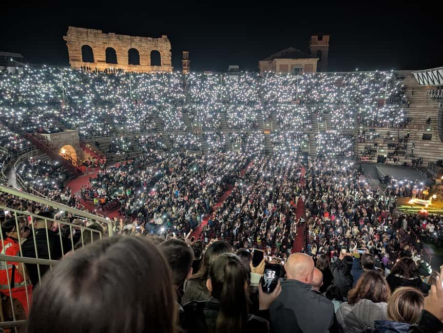 Verona: Arena di Verona Opera Ticket - Entering the amphitheater: seating on stone steps and the comfort truth